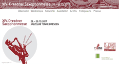 Desktop Screenshot of dresdner-saxophonmesse.de