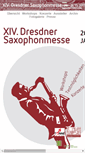 Mobile Screenshot of dresdner-saxophonmesse.de